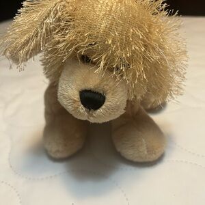 Fluffy Cream Plush Puppy Toy